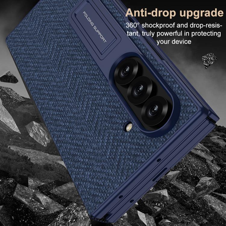 For Samsung Galaxy Z TriFold GKK Full Coverage Magnetic Flip Phone Case with All Purpose Holder