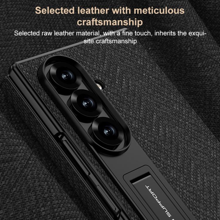 For Samsung Galaxy Z TriFold GKK Full Coverage Magnetic Flip Phone Case with All Purpose Holder