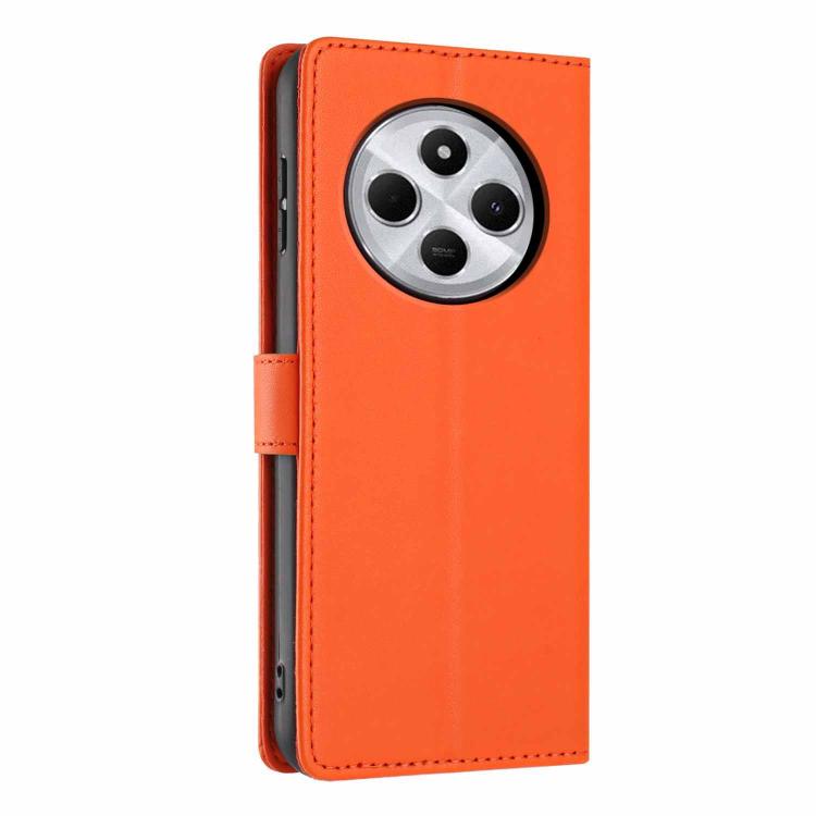 For Redmi 14C 4G / A3 Pro 4G Tree Cat Embossed Flip Vegan Leather Phone Case