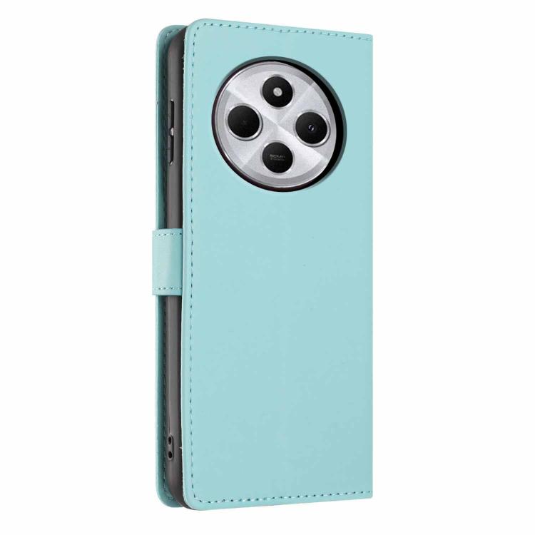 For Redmi 14C 4G / A3 Pro 4G Tree Cat Embossed Flip Vegan Leather Phone Case