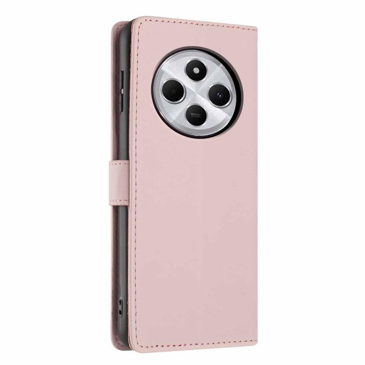 For Redmi 14C 4G / A3 Pro 4G Tree Cat Embossed Flip Vegan Leather Phone Case