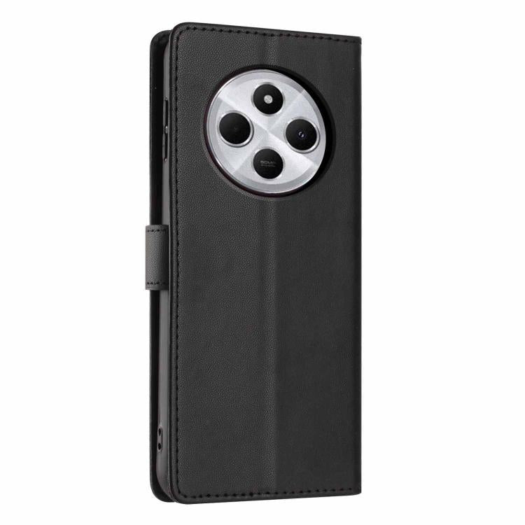 For Redmi 14C 4G / A3 Pro 4G Tree Cat Embossed Flip Vegan Leather Phone Case
