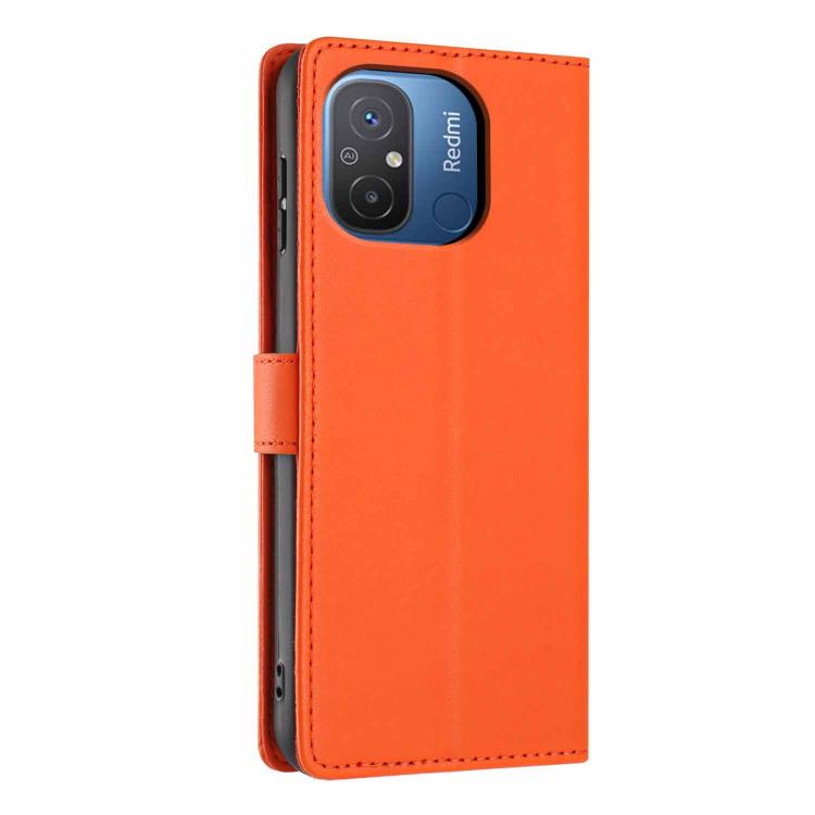 For Redmi 12C Tree Cat Embossed Flip Vegan Leather Phone Case