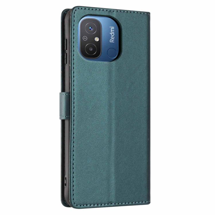 For Redmi 12C Tree Cat Embossed Flip Vegan Leather Phone Case