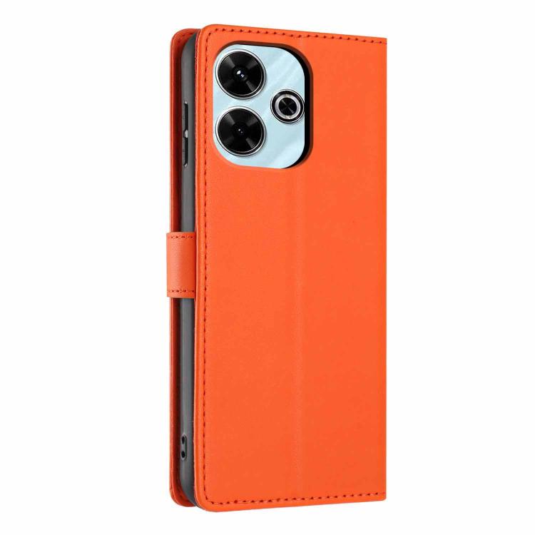 For Redmi 13 4G Tree Cat Embossed Flip Vegan Leather Phone Case