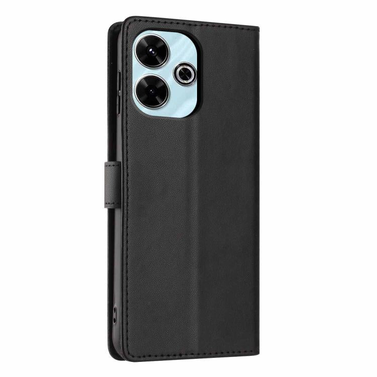 For Redmi 13 4G Tree Cat Embossed Flip Vegan Leather Phone Case