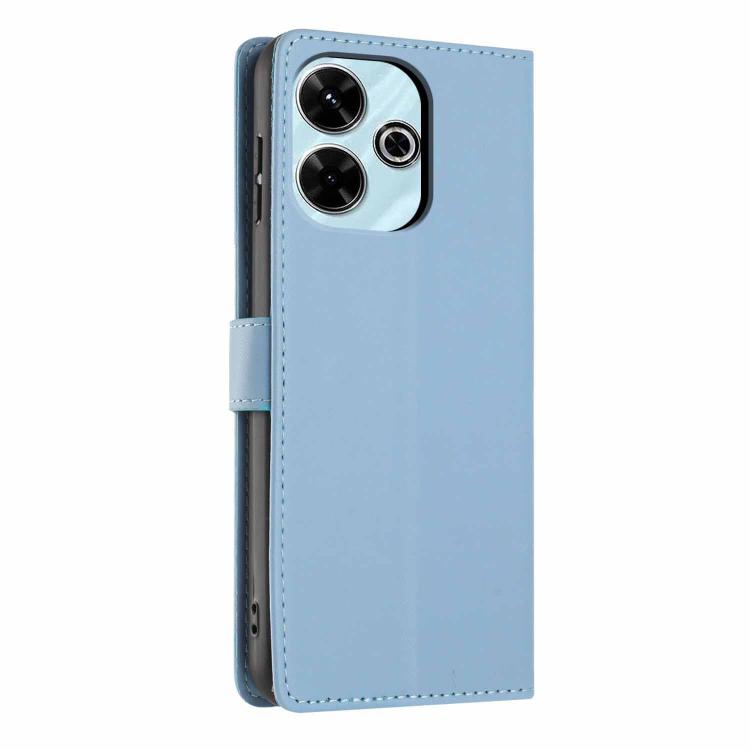 For Redmi 13 4G Tree Cat Embossed Flip Vegan Leather Phone Case