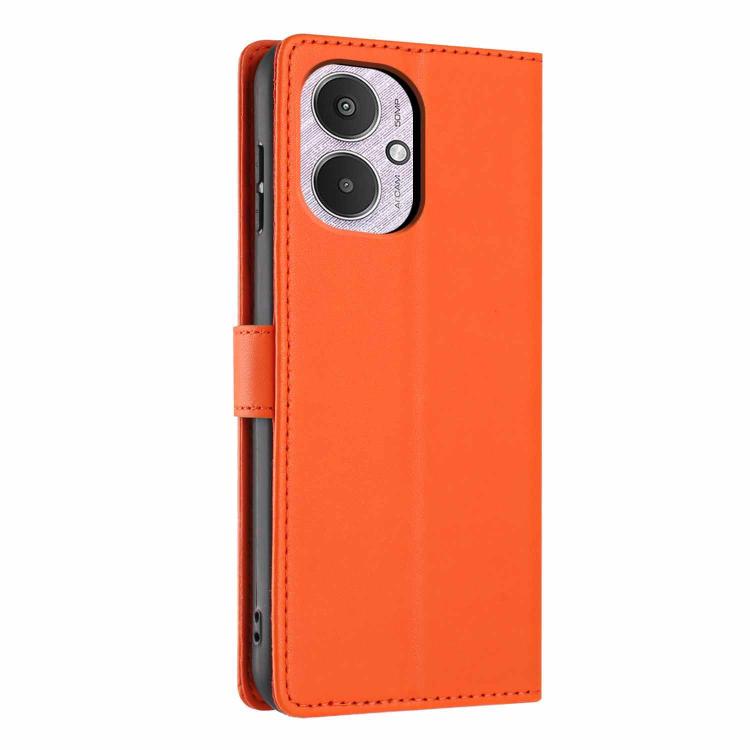 For Redmi 13C 4G / 5G / Poco M6 Tree Cat Embossed Flip Vegan Leather Phone Case