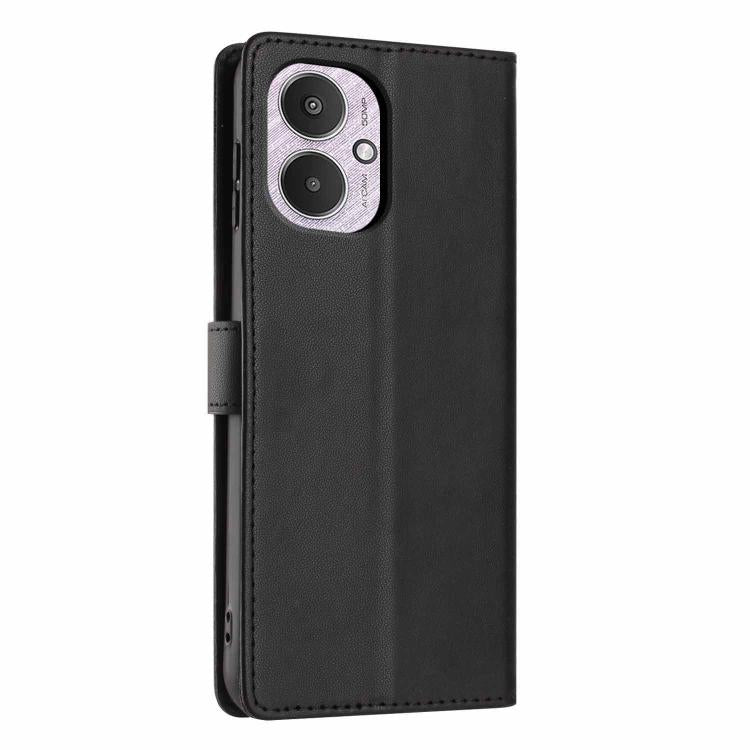 For Redmi 13C 4G / 5G / Poco M6 Tree Cat Embossed Flip Vegan Leather Phone Case
