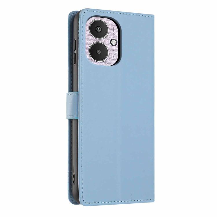 For Redmi 13C 4G / 5G / Poco M6 Tree Cat Embossed Flip Vegan Leather Phone Case