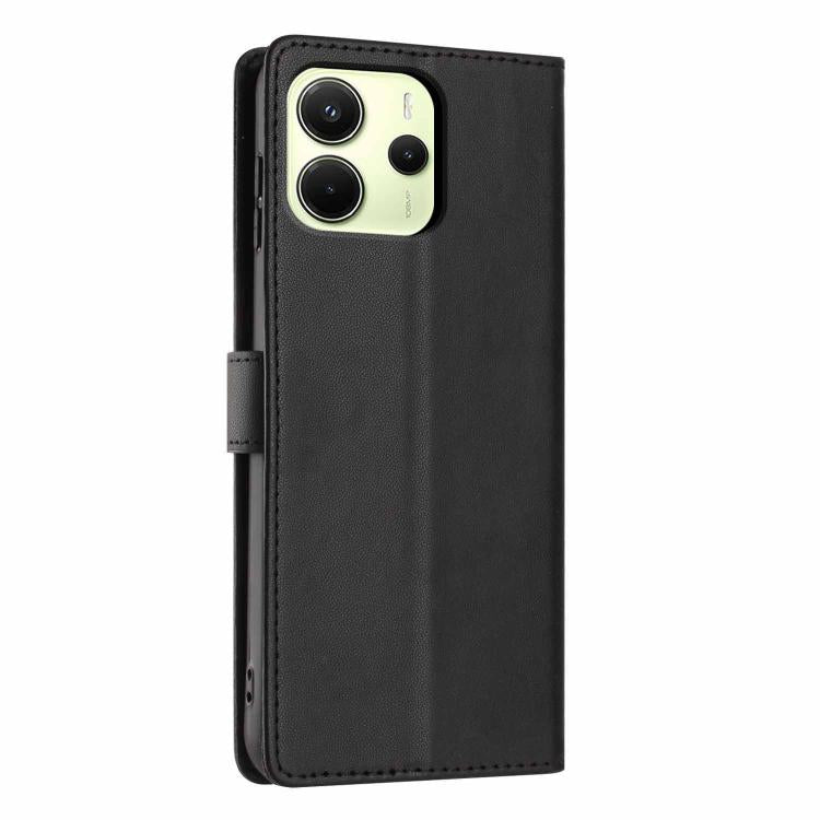 For Redmi Note 14 4G EU 164.84mm Tree Cat Embossed Flip Vegan Leather Phone Case