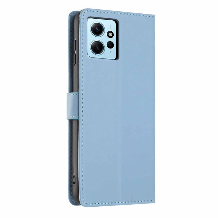 For Redmi Note 12 4G Global Tree Cat Embossed Flip Vegan Leather Phone Case