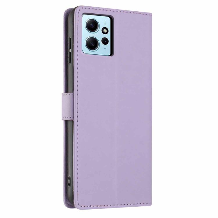 For Redmi Note 12 4G Global Tree Cat Embossed Flip Vegan Leather Phone Case