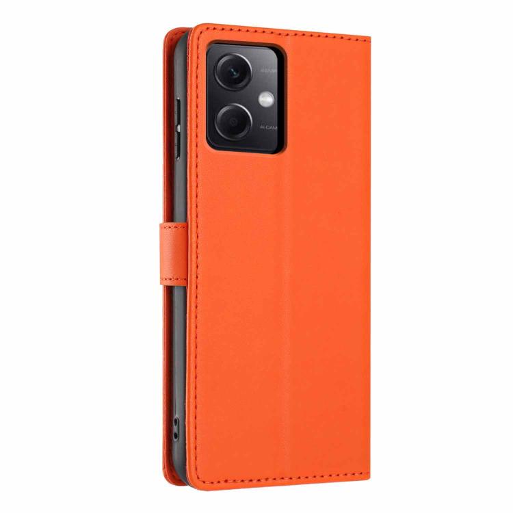 For Redmi Note 12 5G / Poco X5 Tree Cat Embossed Flip Vegan Leather Phone Case