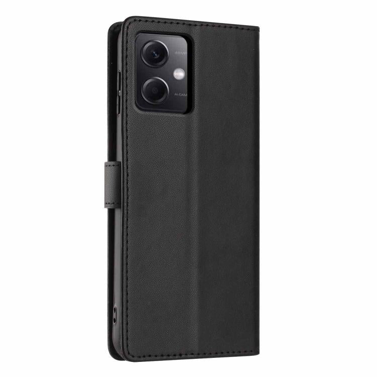For Redmi Note 12 5G / Poco X5 Tree Cat Embossed Flip Vegan Leather Phone Case