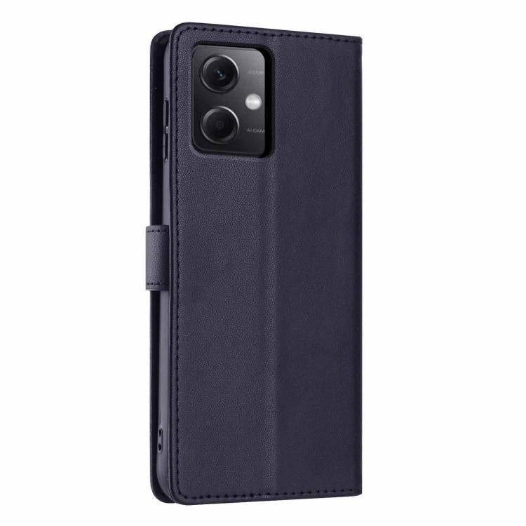 For Redmi Note 12 5G / Poco X5 Tree Cat Embossed Flip Vegan Leather Phone Case