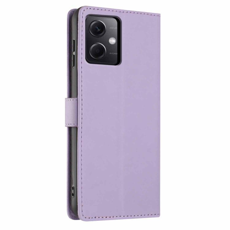 For Redmi Note 12 5G / Poco X5 Tree Cat Embossed Flip Vegan Leather Phone Case