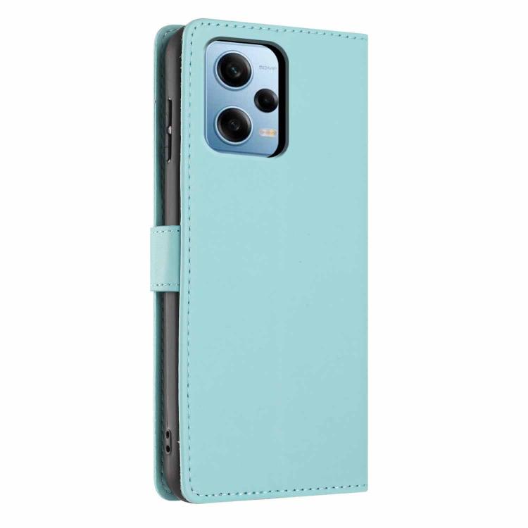 For Redmi Note 12 Pro 5G Global Tree Cat Embossed Flip Vegan Leather Phone Case