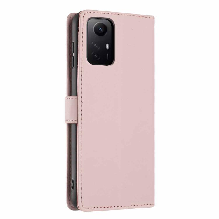For Redmi Note 12S Tree Cat Embossed Flip Vegan Leather Phone Case