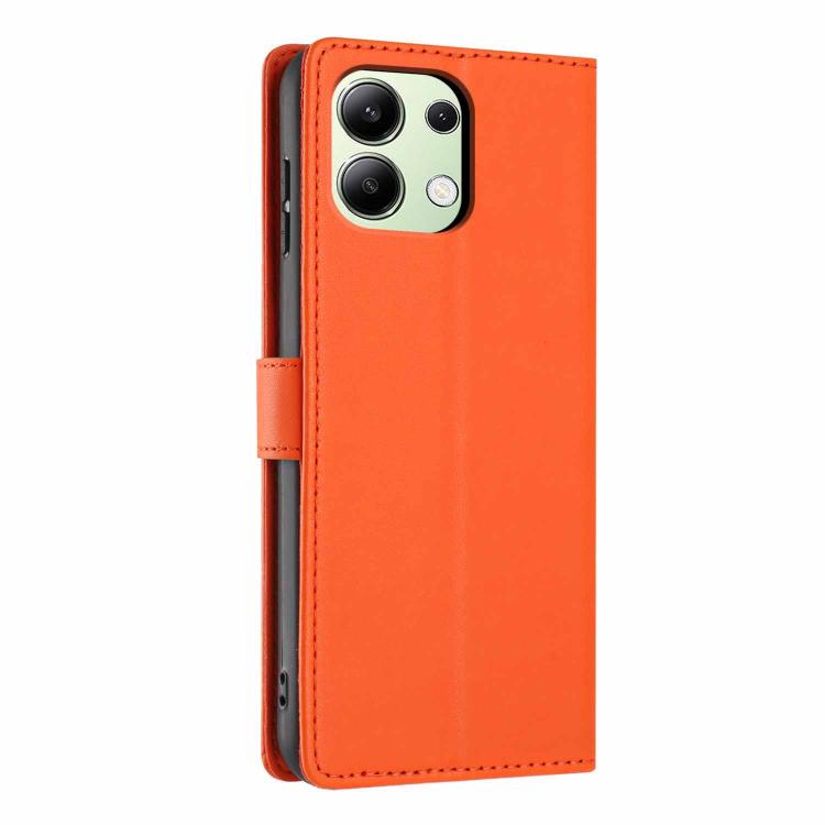 For Redmi Note 13 4G Tree Cat Embossed Flip Vegan Leather Phone Case