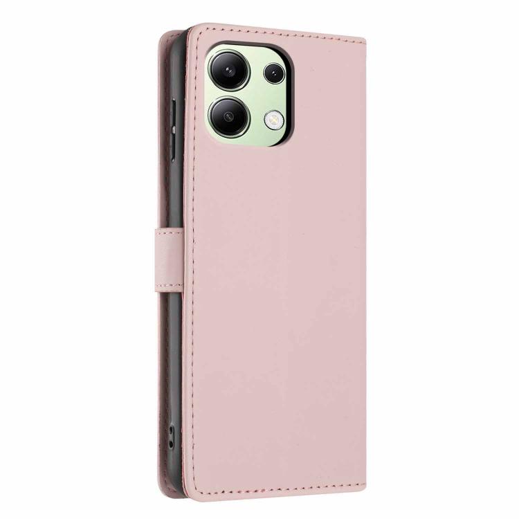 For Redmi Note 13 4G Tree Cat Embossed Flip Vegan Leather Phone Case