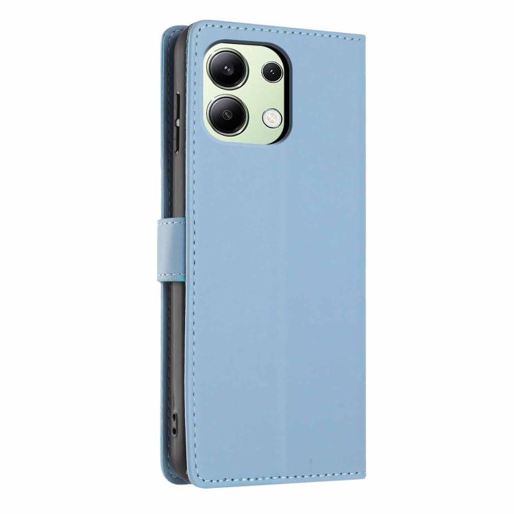 For Redmi Note 13 4G Tree Cat Embossed Flip Vegan Leather Phone Case