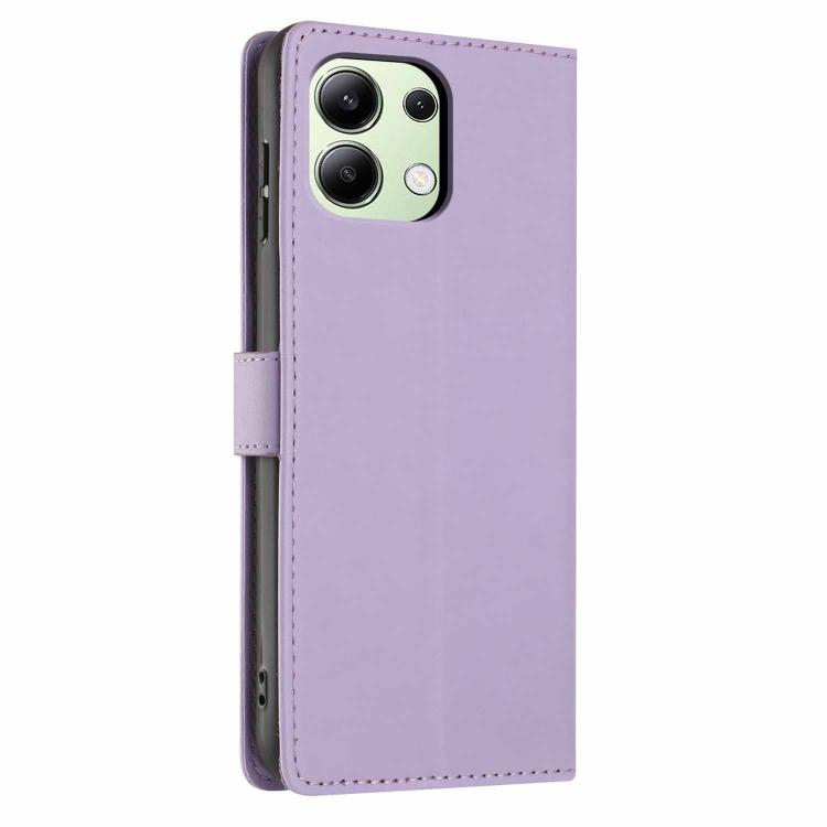 For Redmi Note 13 4G Tree Cat Embossed Flip Vegan Leather Phone Case