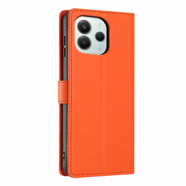 For Redmi Note 14 5G Tree Cat Embossed Flip Vegan Leather Phone Case