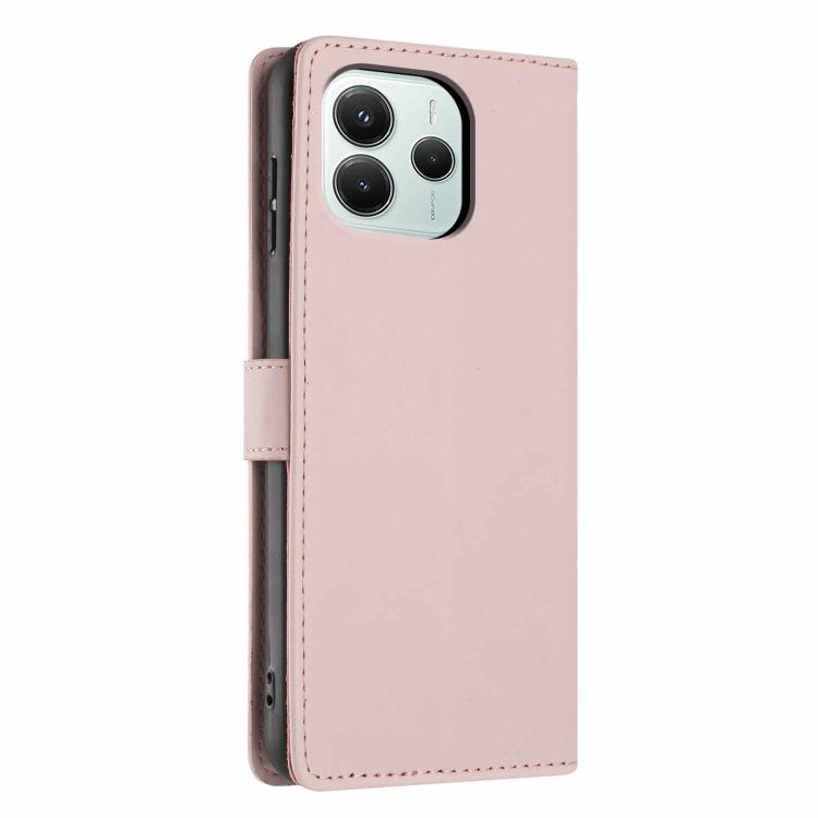 For Redmi Note 14 5G Tree Cat Embossed Flip Vegan Leather Phone Case