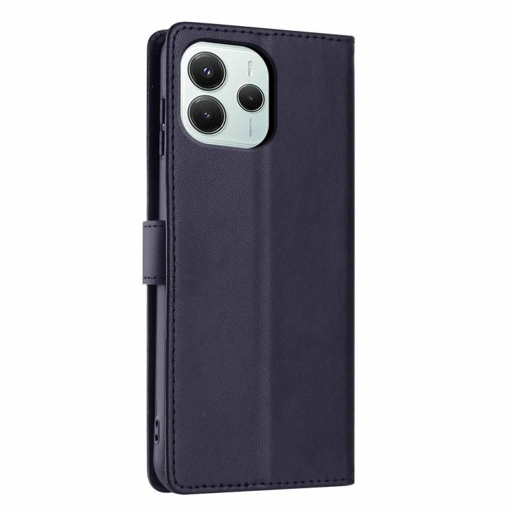 For Redmi Note 14 5G Tree Cat Embossed Flip Vegan Leather Phone Case