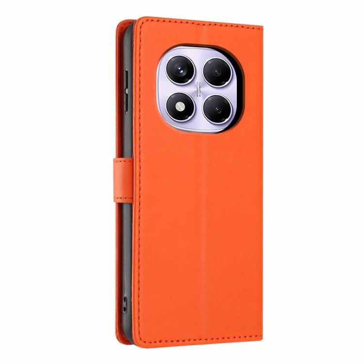 For Redmi Note 14 Pro 4G Tree Cat Embossed Flip Vegan Leather Phone Case