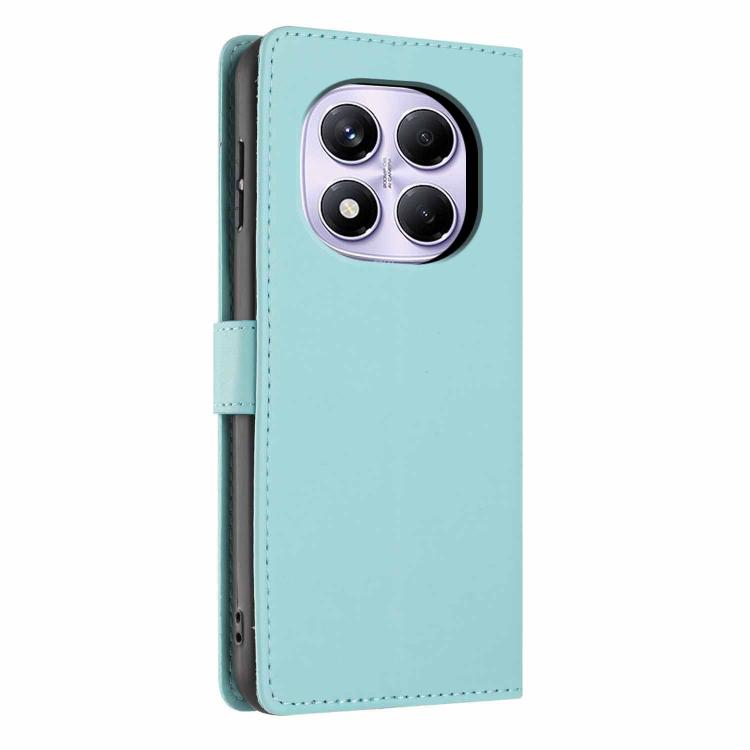 For Redmi Note 14 Pro 4G Tree Cat Embossed Flip Vegan Leather Phone Case