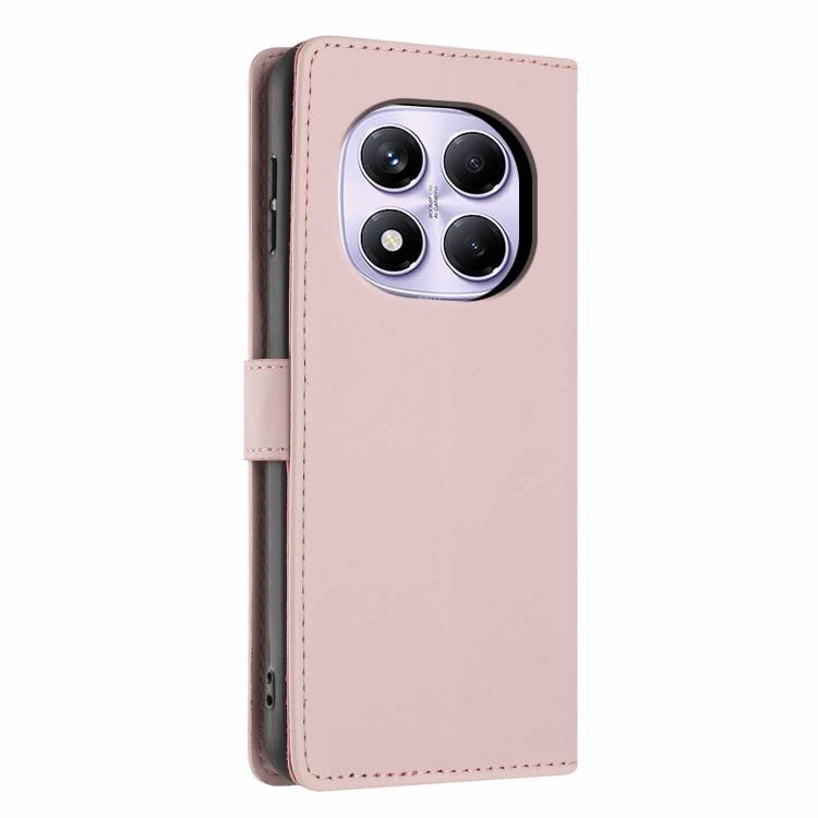 For Redmi Note 14 Pro 4G Tree Cat Embossed Flip Vegan Leather Phone Case