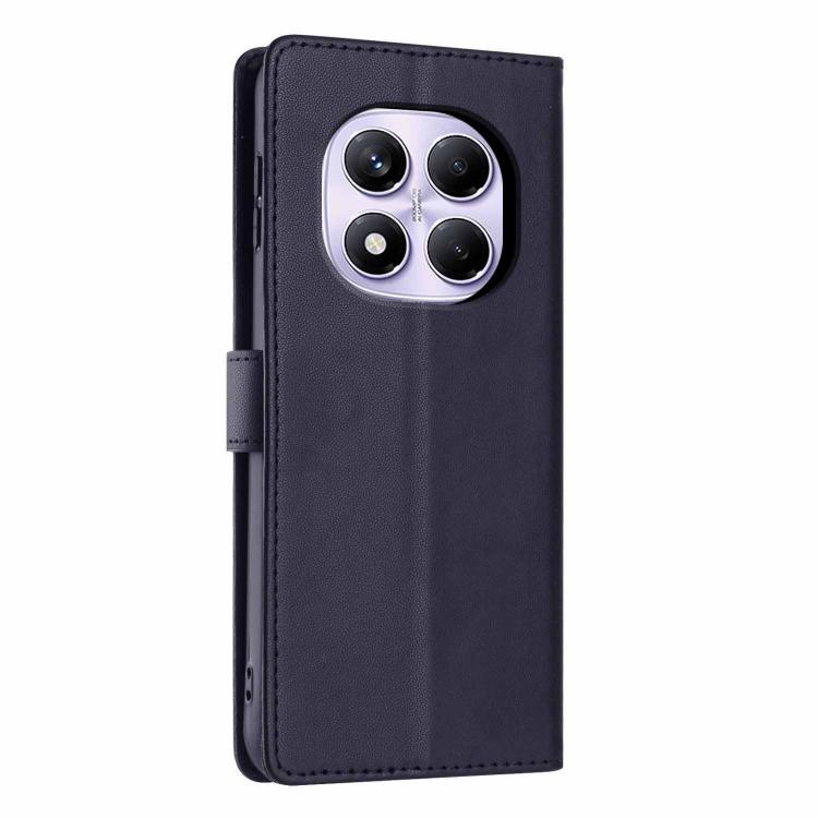 For Redmi Note 14 Pro 4G Tree Cat Embossed Flip Vegan Leather Phone Case