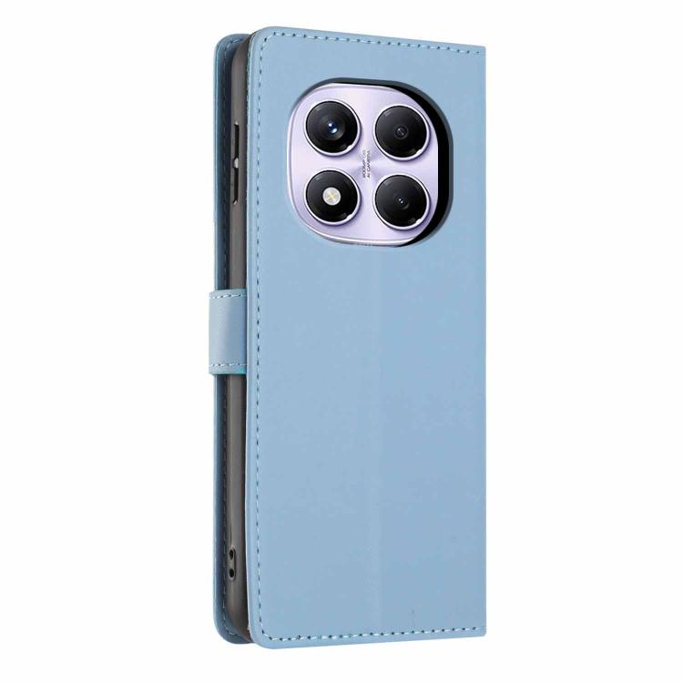 For Redmi Note 14 Pro 4G Tree Cat Embossed Flip Vegan Leather Phone Case