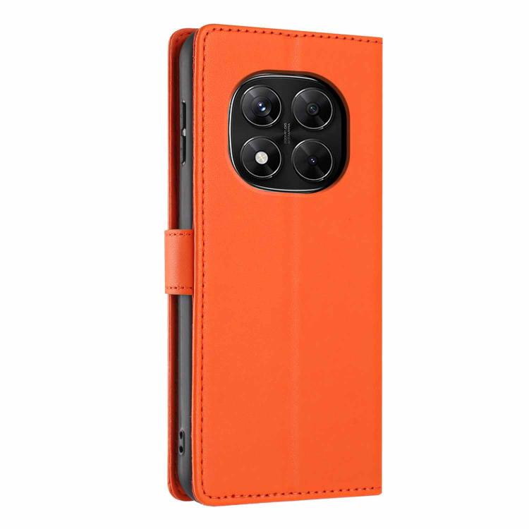 For Redmi Note 14 Pro 5G Tree Cat Embossed Flip Vegan Leather Phone Case