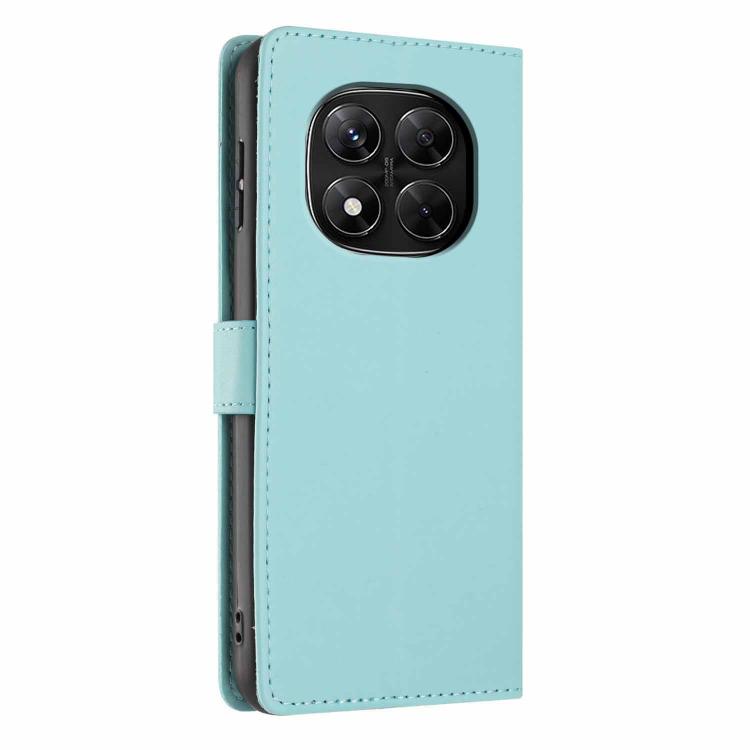 For Redmi Note 14 Pro 5G Tree Cat Embossed Flip Vegan Leather Phone Case