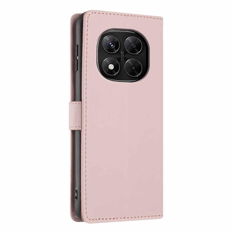 For Redmi Note 14 Pro 5G Tree Cat Embossed Flip Vegan Leather Phone Case
