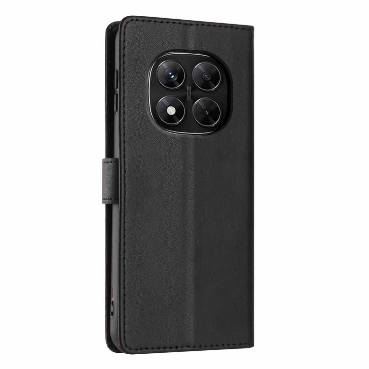 For Redmi Note 14 Pro 5G Tree Cat Embossed Flip Vegan Leather Phone Case