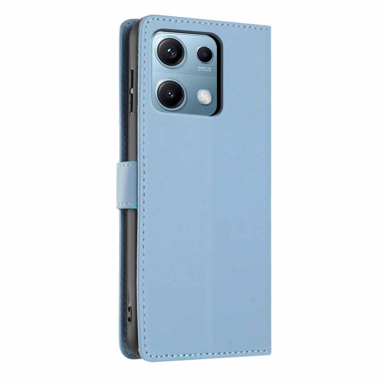 For Redmi Note 14S 4G Tree Cat Embossed Flip Vegan Leather Phone Case