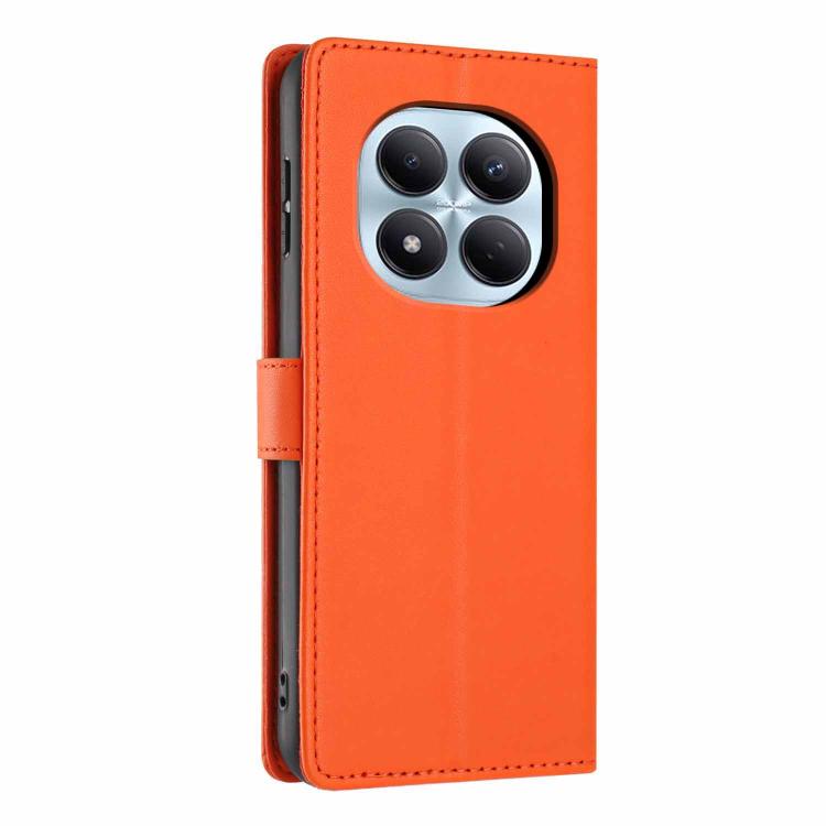 For Redmi Note 15 Pro 4G Global 163.2mm Tree Cat Embossed Flip Vegan Leather Phone Case