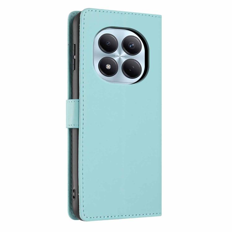 For Redmi Note 15 Pro 4G Global 163.2mm Tree Cat Embossed Flip Vegan Leather Phone Case
