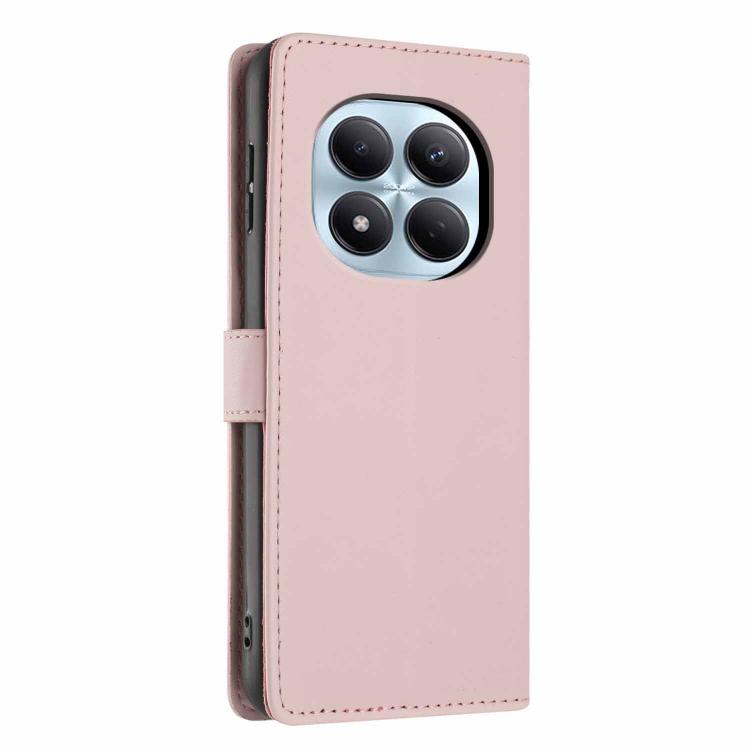 For Redmi Note 15 Pro 4G Global 163.2mm Tree Cat Embossed Flip Vegan Leather Phone Case