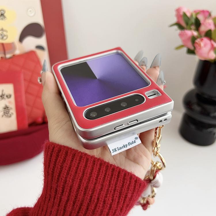 For Huawei Pura X Puffer Jacket Scarf Fabric Wrist Strap Phone Case