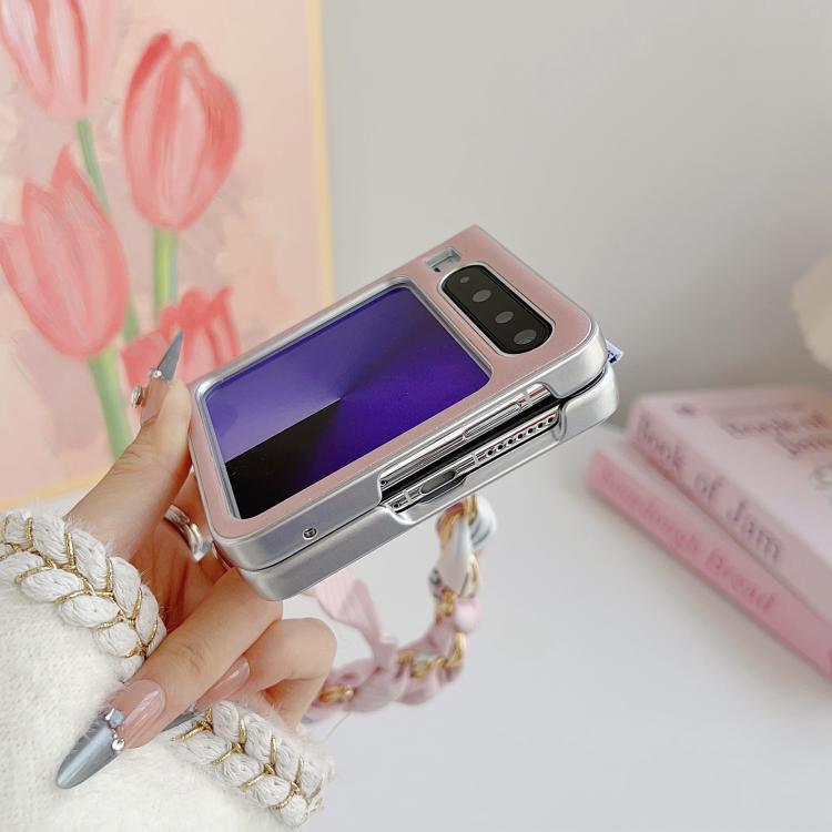 For Huawei Pura X Puffer Jacket Scarf Fabric Wrist Strap Phone Case