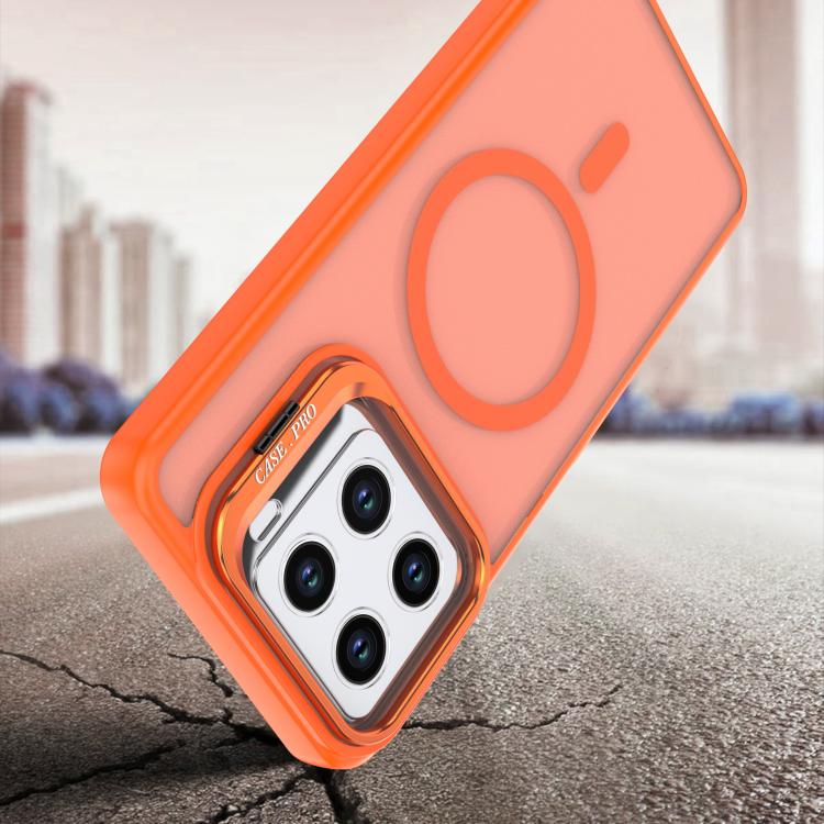 For ZTE Blade A56 4G Bright Color Frosted Skin-feel Camera Bracket Magsafe Phone Case