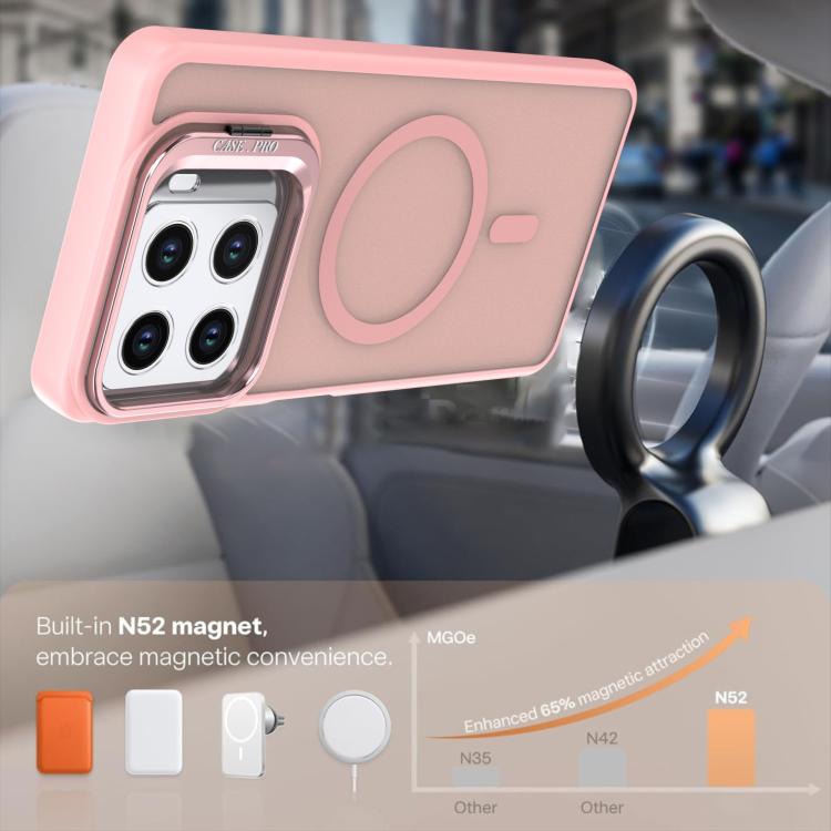 For ZTE Blade A56 4G Bright Color Frosted Skin-feel Camera Bracket Magsafe Phone Case