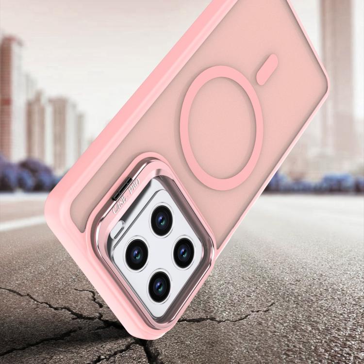 For ZTE Blade A56 4G Bright Color Frosted Skin-feel Camera Bracket Magsafe Phone Case