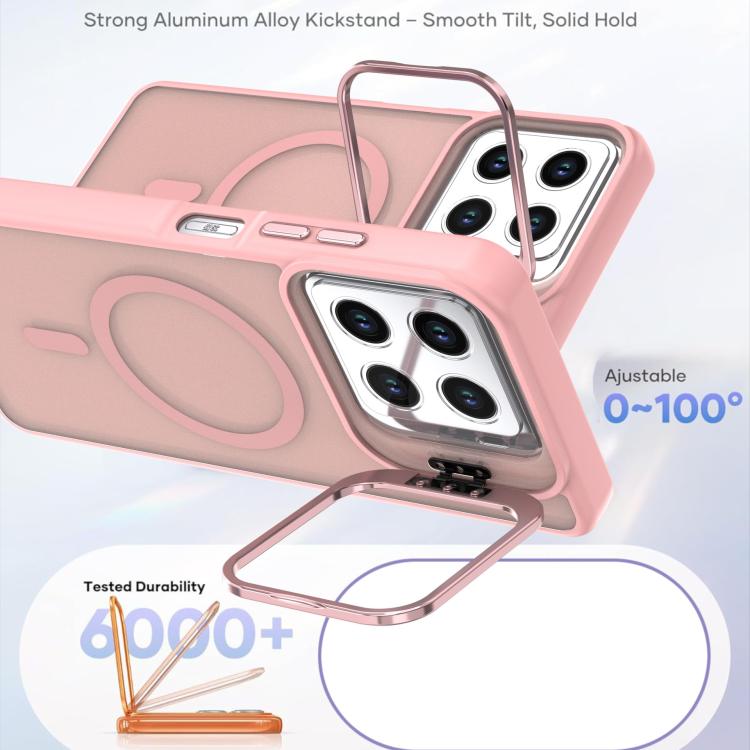 For ZTE Blade A56 4G Bright Color Frosted Skin-feel Camera Bracket Magsafe Phone Case