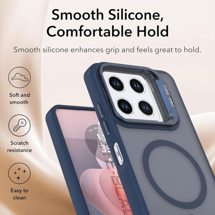 For ZTE Blade A56 4G Bright Color Frosted Skin-feel Camera Bracket Magsafe Phone Case